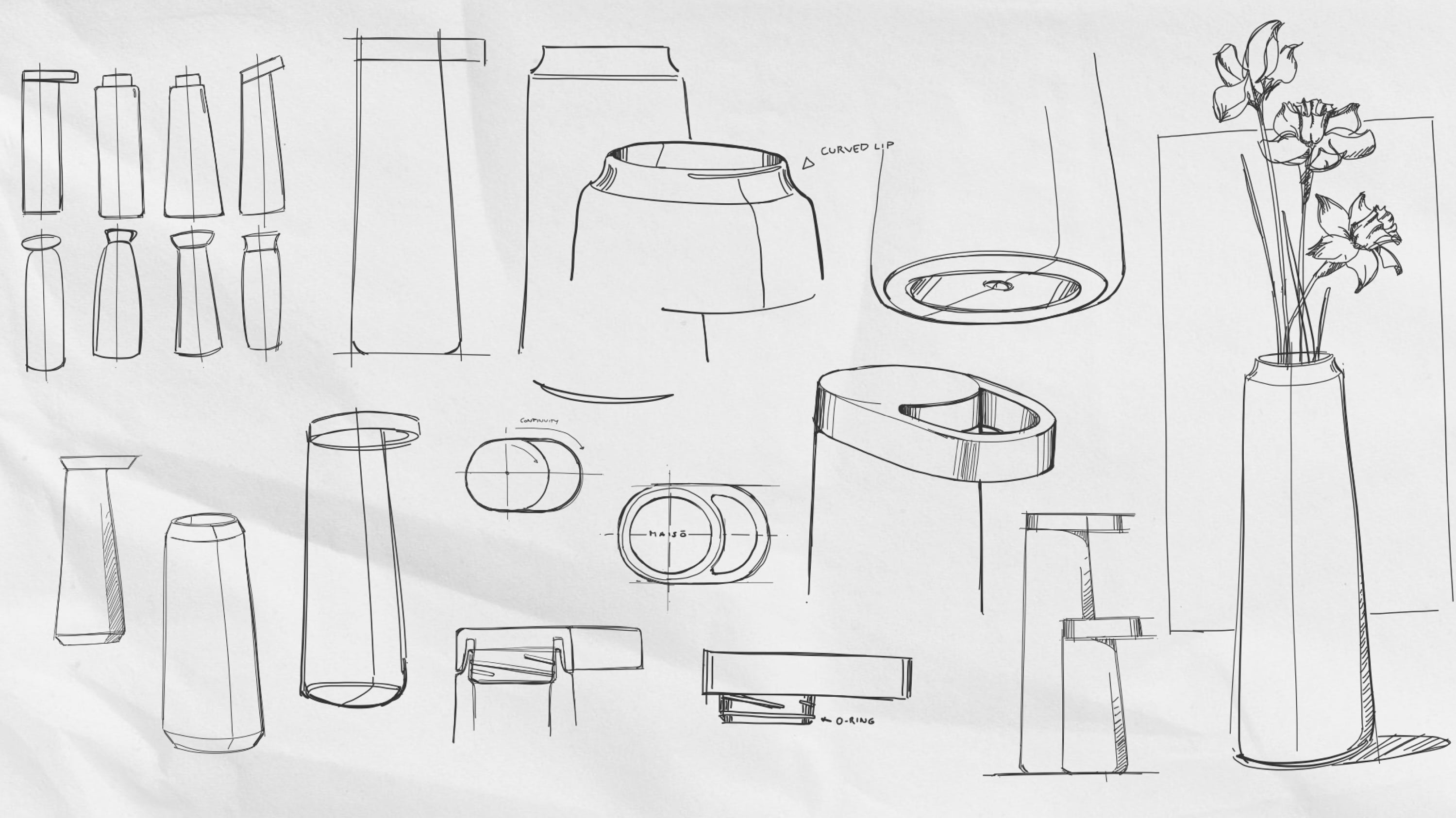 Maisō Ideation Sketches